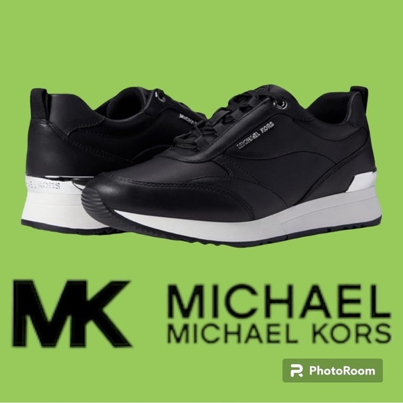 MICHAEL KORS-Leather Sneakers/ Trainers/Footwear/ Tennis Shoe, NEW - Picture 3 of 5